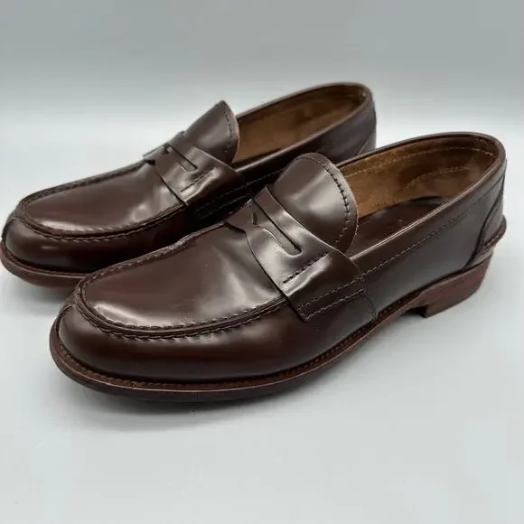 PRADA Mens Penny Loafer P Sz 6 US Sz 7 2DE034 Brown Smooth Leather Slip On Prada Men main image 4